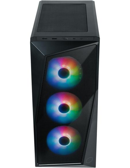 Cooler Master CMP 520 Midi Tower Cristal Templado USB 3.2 Negra