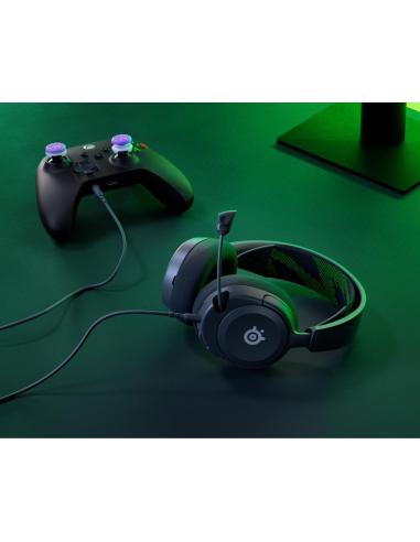 SteelSeries Arctis Nova 1X Auriculares Gaming con Cable. Negro/Verde