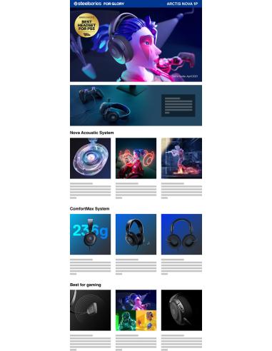 Steelseries Arctis Nova 1P Auriculares Gaming Negro