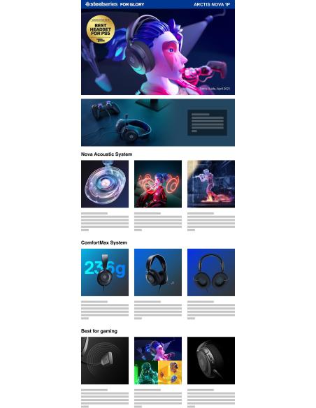 Steelseries Arctis Nova 1P Auriculares Gaming Negro