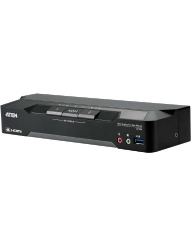 ATEN KVM CM1942-AT-G Matriz de Vídeo 4 Puertos DisplayPort negro