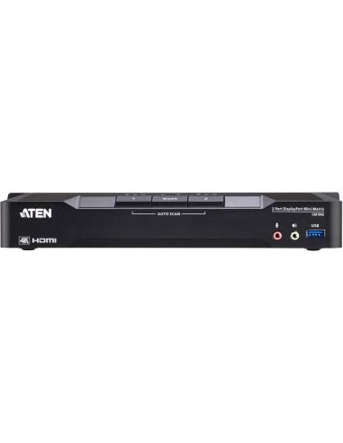 ATEN KVM CM1942-AT-G Matriz de Vídeo 4 Puertos DisplayPort negro