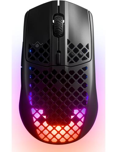 SteelSeries Aerox 3 (2022) Onyx Negro Ratón Gaming Inalámbrico 18000 DPI