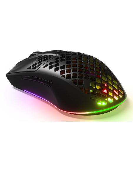 SteelSeries Aerox 3 (2022) Onyx Negro Ratón Gaming Inalámbrico 18000 DPI