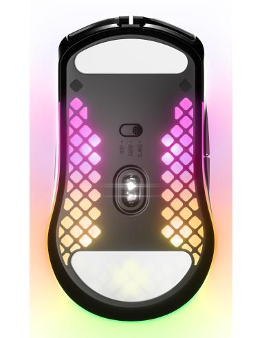 SteelSeries Aerox 3 (2022) Onyx Negro Ratón Gaming Inalámbrico 18000 DPI