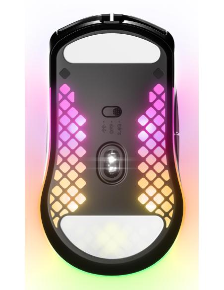 SteelSeries Aerox 3 (2022) Onyx Negro Ratón Gaming Inalámbrico 18000 DPI