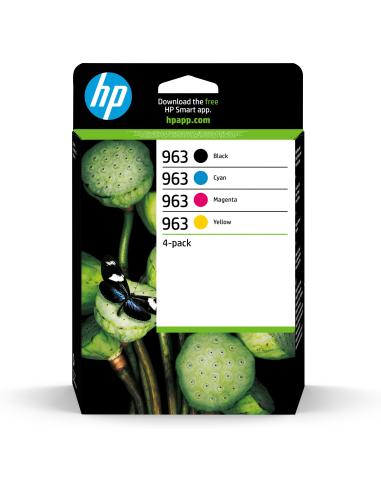 HP 963 6ZC70AE 4 Cartuchos de Tinta Original Negro/Cian/Magenta/Amarillo