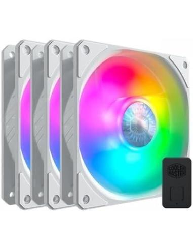 CoolerMaster SickleFlow 120 ARGB Pack de 3 Ventiladores 120mm Blanco