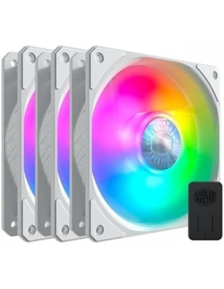 CoolerMaster SickleFlow 120 ARGB Pack de 3 Ventiladores 120mm Blanco