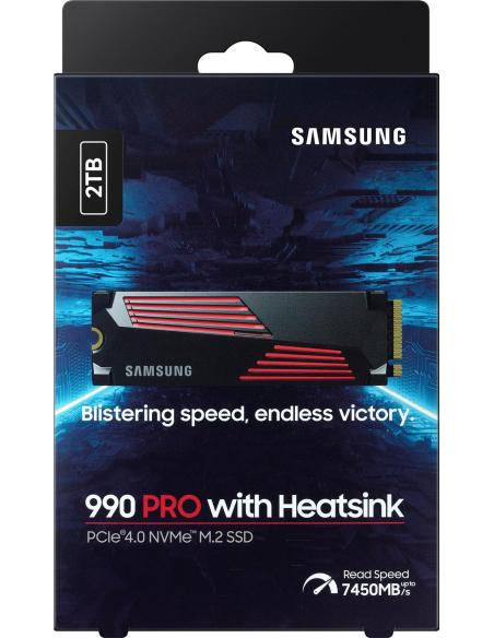 Samsung 990 Pro SSD M.2 2 TB PCIe Gen 4 con Disipador