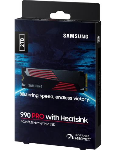 Samsung 990 Pro SSD M.2 2 TB PCIe Gen 4 con Disipador