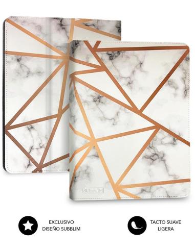 Subblim Keytab Pro Funda con Teclado Bluetooth Mármol Blanco para Tablet 9.6-11"