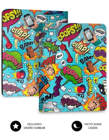 Subblim Keytab Pro Funda con Teclado Bluetooth Cómic para Tablet 9.6-11"