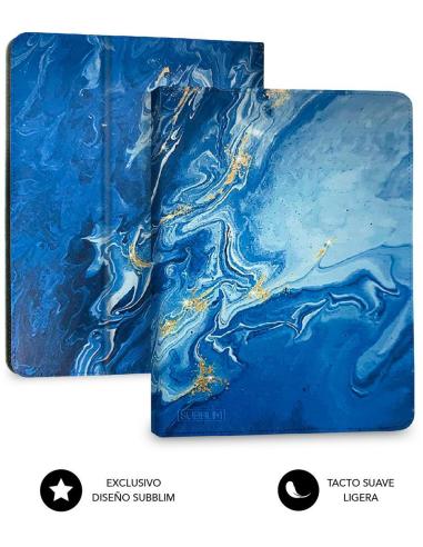 Subblim Keytab Pro Funda con Teclado Bluetooth Mármol Azul para Tablet 9.6-11"
