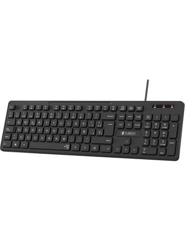 Subblim Business Slim Teclado con Cable USB Negro