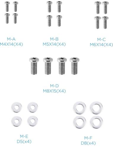 TooQ LP1044T-B Soporte de Pared Inclinable para Monitor/TV 23"-43" Máx. 45Kg Negro