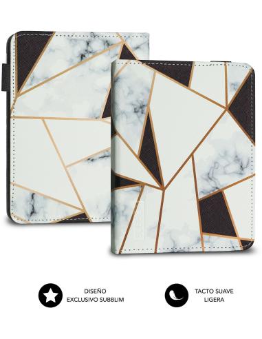 Subblim Clever SUBCUE-1EC011 Funda Universal para Ebook 6" Mármol Negro