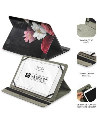 Subblim Trendy Case Funda Universal para Tablet hasta 11" Rosas