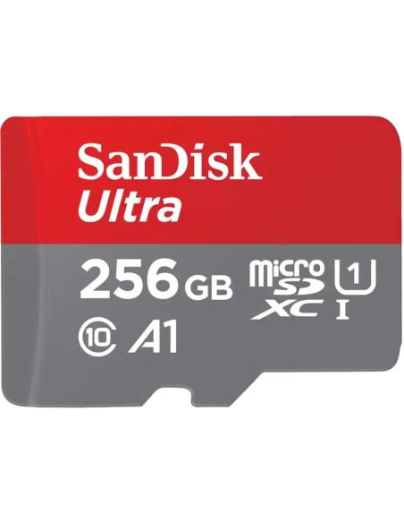 SanDisk Ultra microSDXC 256GB UHS-I A1 Clase 10 con Adaptador