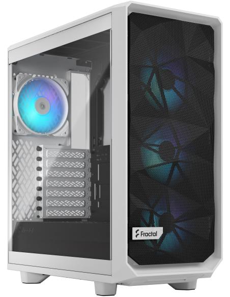 Fractal Design Meshify 2 Compact RGB Cristal Templado USB 3.2 Blanco
