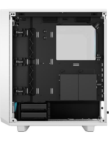 Fractal Design Meshify 2 Compact RGB Cristal Templado USB 3.2 Blanco