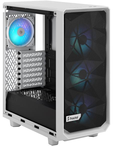 Fractal Design Meshify 2 Compact RGB Cristal Templado USB 3.2 Blanco