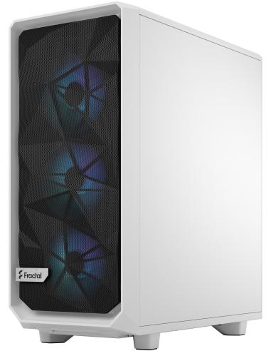 Fractal Design Meshify 2 Compact RGB Cristal Templado USB 3.2 Blanco