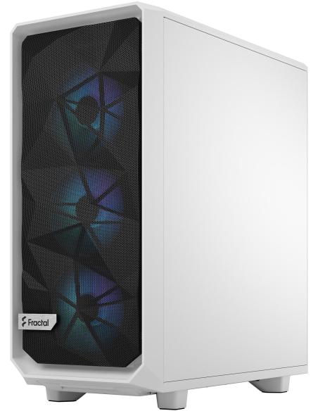 Fractal Design Meshify 2 Compact RGB Cristal Templado USB 3.2 Blanco