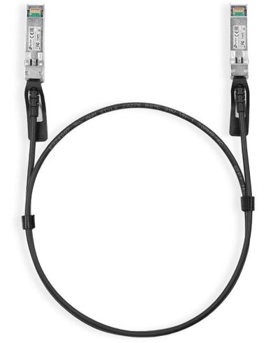 TP-Link TL-SM5220-1M Cable de Fibra Optica SFP+ Negro