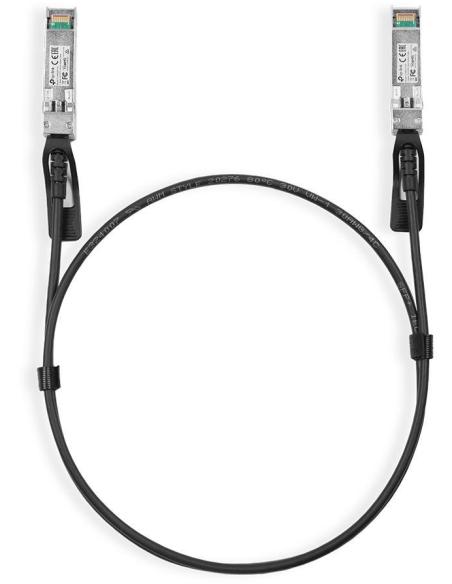 TP-Link TL-SM5220-1M Cable de Fibra Optica SFP+ Negro