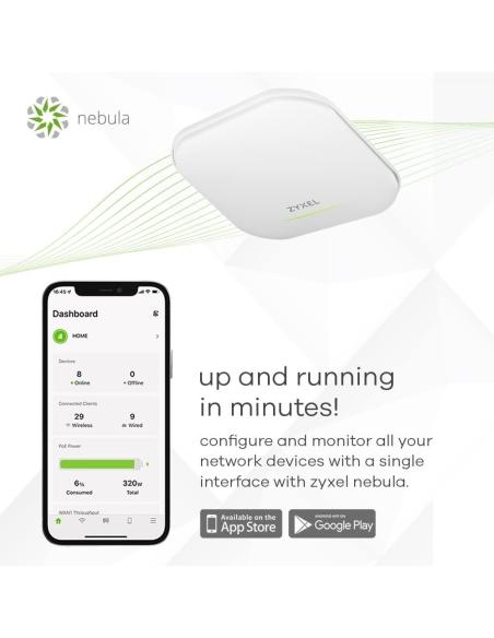Zyxel WAX620D-6E AP Punto de acceso Inalámbrico PoE Wifi 6E