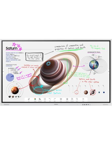 Samsung WM75B Pantalla Interactiva 75" 4K UHD Multi-touch VA Táctil Negra