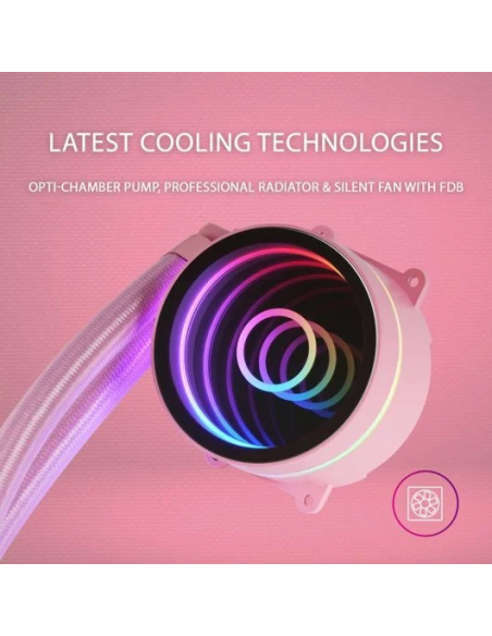 Mars Gaming ML-ONE120 Kit Refrigeración Liquida FRGB Rosa