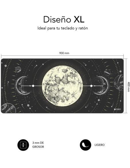 Subblim Lunar XL 90x40cm Alfombrilla Gaming Extended