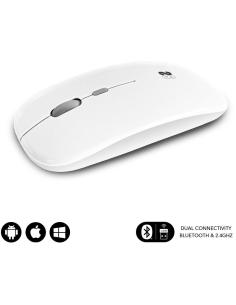 Subblim Dual Flat Ratón Inalámbrico Bluetooth 1600DPI Blanco-1358344