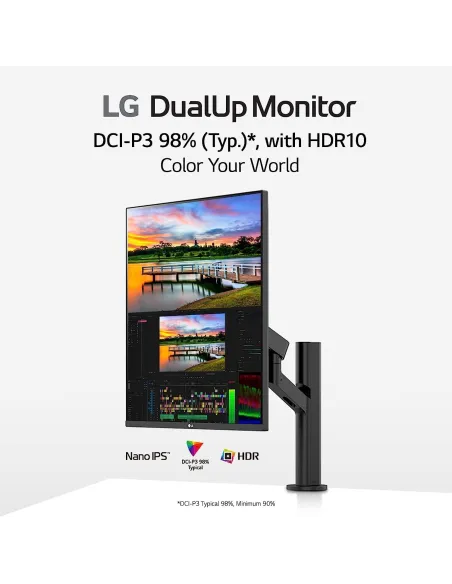 LG DualUp Ergo 28MQ780B 27.6" LED IPS QHD USB-C