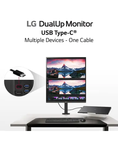 LG DualUp Ergo 28MQ780B 27.6" LED IPS QHD USB-C