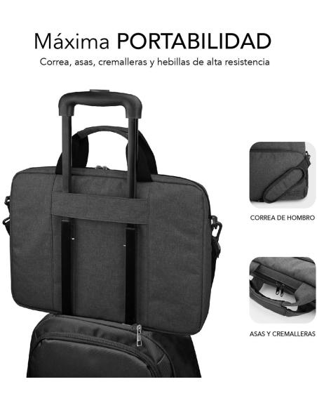 Subblim Air Padding Maletín para Portátil hasta 14" Gris Oscuro