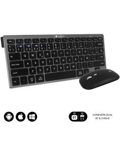 Subblim SUBKBC-OCO020 Kit de Teclado + Ratón Inalámbricos Negros-1357887