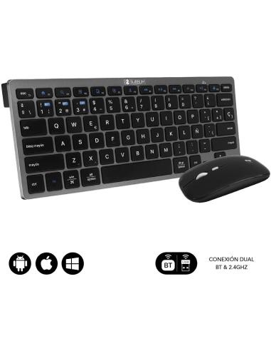 Subblim SUBKBC-OCO020 Kit de Teclado + Ratón Inalámbricos Negros