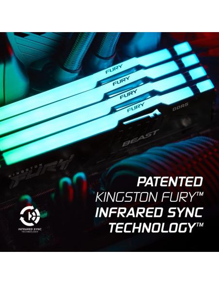 Kingston FURY Beast RGB DDR5 5600MHz 32GB (2x16GB) CL40
