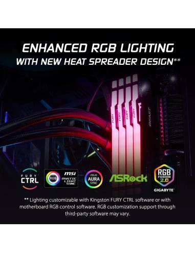 Kingston FURY Beast RGB DDR5 5600MHz 16GB (2x8GB) CL40