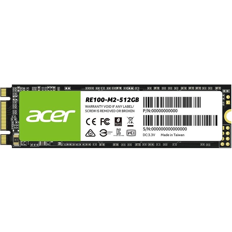 Acer RE100 SSD 512GB M.2 2280 SATA 3