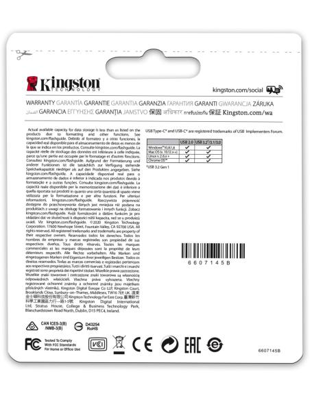 Kingston DataTraveler MicroDuo 3C 256GB USB 3.2