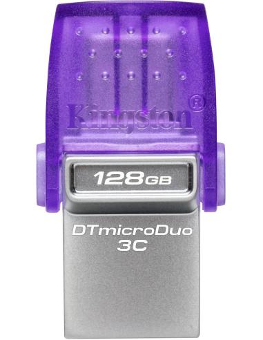 Kingston DataTraveler microDuo 3C 128 GB USB-C/A 3.2 Gen 1 (3.1 Gen 1) Púrpura