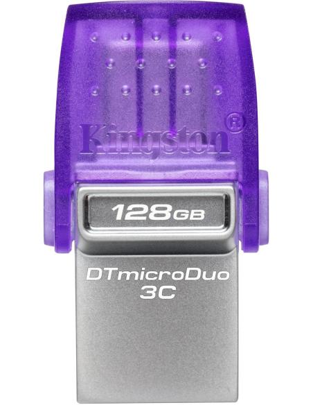 Kingston DataTraveler microDuo 3C 128 GB USB-C/A 3.2 Gen 1 (3.1 Gen 1) Púrpura