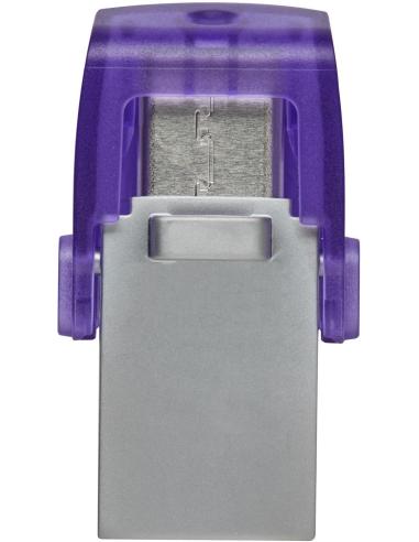 Kingston DataTraveler microDuo 3C 128 GB USB-C/A 3.2 Gen 1 (3.1 Gen 1) Púrpura