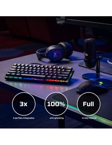 HyperX Alloy Origins 60 Teclado Mecánico Gaming RGB HX Red Inglés USA