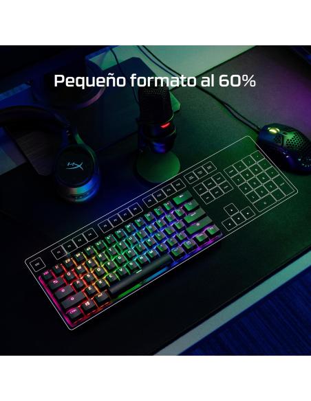 HyperX Alloy Origins 60 Teclado Mecánico Gaming RGB HX Red Inglés USA