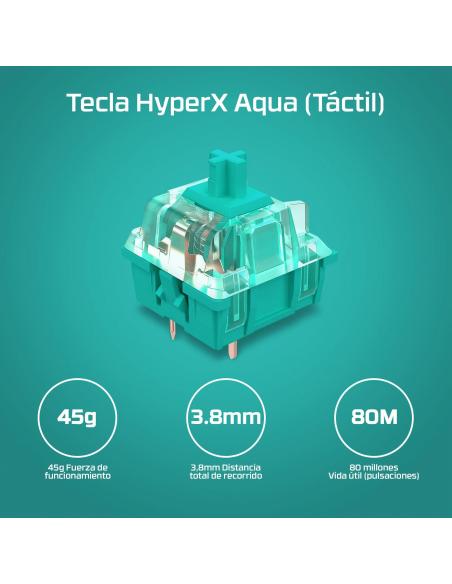 HyperX Alloy Origins 60 Teclado Mecánico Gaming RGB HX Red Inglés USA